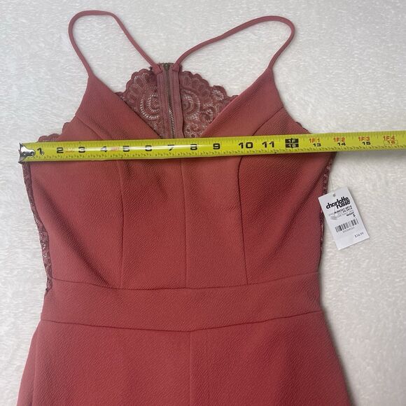 Vtg Charlotte Russe Womens Jumpsuit Babydoll Lace Small Made In USA Y2K 90s - Picture 3 of 16